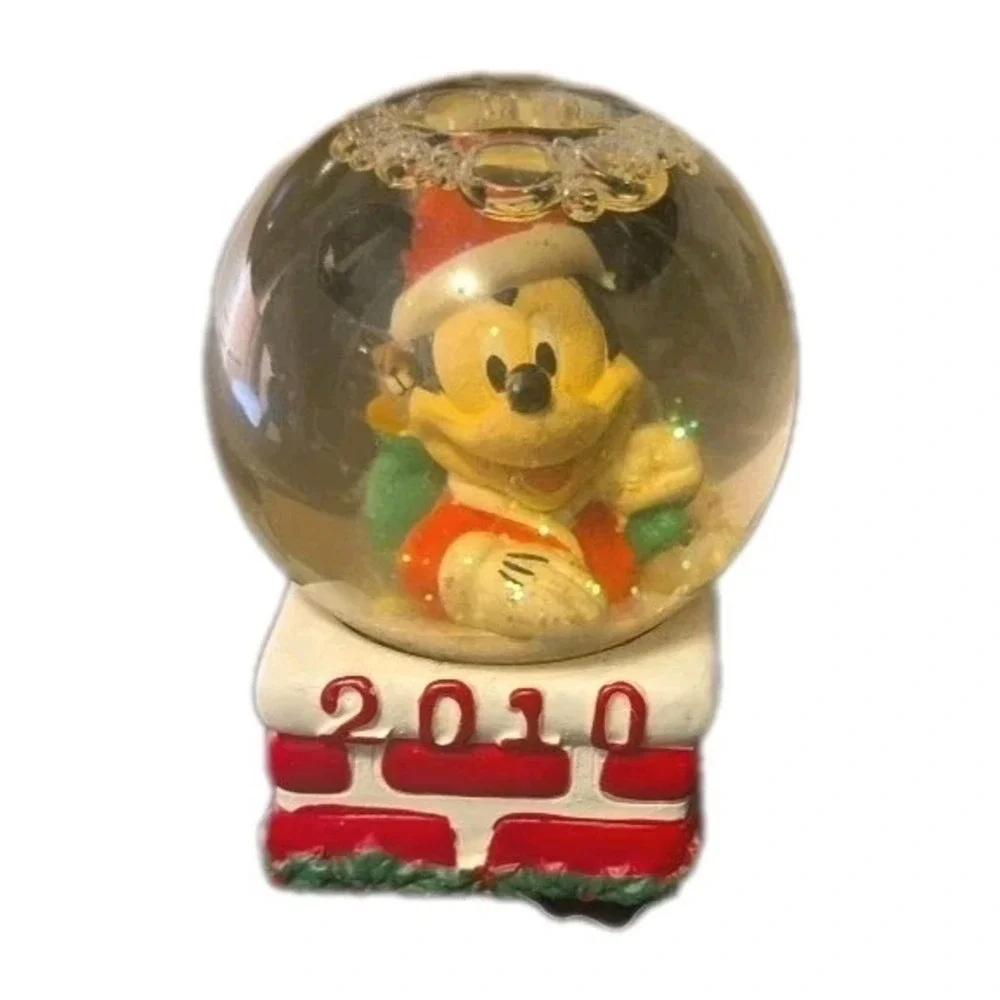 Disney 2010 Mickey Mouse‎  Snow Globe  JC Penney  Christmas Miniature